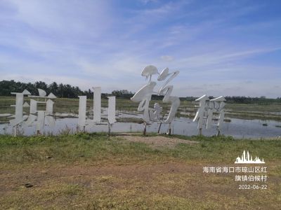 大連凱飛化學(xué)股份有限公司一行到海口考察瓊山福稻，現(xiàn)場(chǎng)確定試驗(yàn)方案